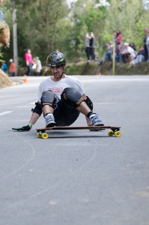 ESPINHO, PORTUGAL - MAY 6: Jorge Pernes during the 1st GP de Desportos de Gravidade on May 6, 2012 in Espinho, Portugal.のeditorial素材