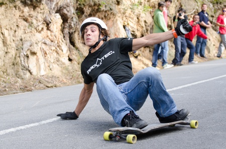 ESPINHO, PORTUGAL - MAY 6: Simao Soares during the 1st GP de Desportos de Gravidade on May 6, 2012...