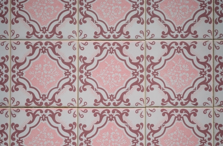 Detail of Portuguese glazed tiles.の写真素材