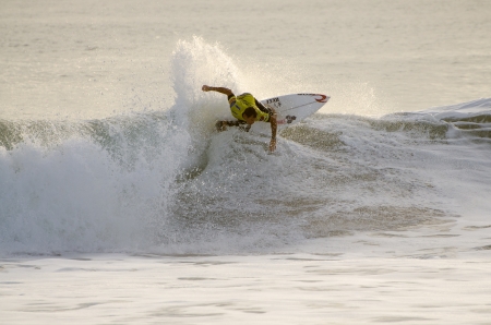 PENICHE, PORTUGAL - OCTOBER 13 : Taylor Knox (USA) during the Rip Curl men's Pro Portugal, October...