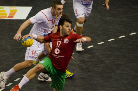 ESPINHO, PORTUGAL - NOVEMBER 4 : Carneiro (POR) during the European Championship qualifying match...