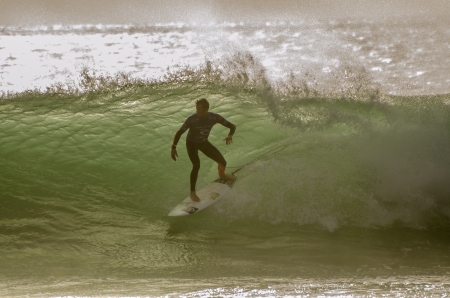 PENICHE, PORTUGAL - OCTOBER 14 : Damien Hobgood (USA) during the Rip Curl men's Pro Portugal,...