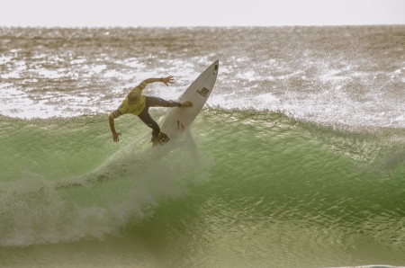 PENICHE, PORTUGAL - OCTOBER 14 : Adam Melling (AUS) during the Rip Curl men's Pro Portugal, October 14, 2012 in Peniche, Portugalのeditorial素材