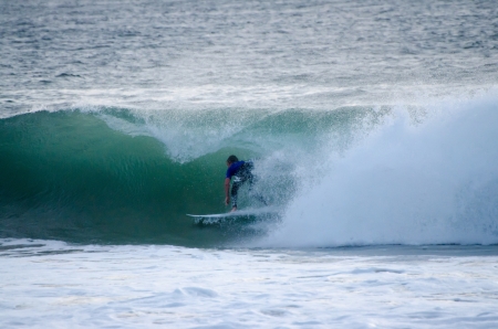 PENICHE, PORTUGAL - OCTOBER 14 : Kolohe Andino (USA)  during the Rip Curl men's Pro Portugal, October 14, 2012 in Peniche, Portugalのeditorial素材