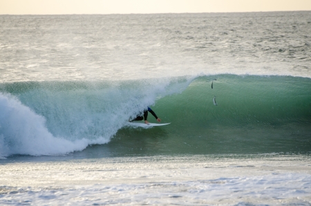 PENICHE, PORTUGAL - OCTOBER 14 : Damien Hobgood (USA) during the Rip Curl men's Pro Portugal, October 14, 2012 in Peniche, Portugalのeditorial素材