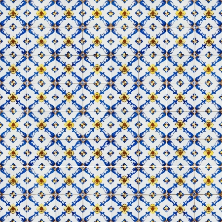 Seamless tile pattern of ancient ceramic tiles.