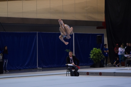 ANADIA, PORTUGAL - JUNE 21: David Bishop (NZL) during the Art Gymnastics FIG World Cup Challenge on june 21, 2013 in Anadia, Portugal.のeditorial素材