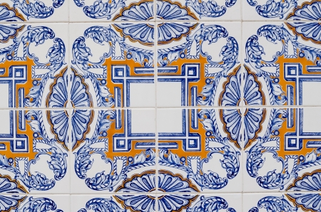 Vintage spanish tiles background.の写真素材