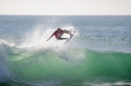 PENICHE, PORTUGAL - OCTOBER 17   Nat Young  USA  during the Rip Curl Pro Portugal, October 17, 2013 in Peniche, Portugalのeditorial素材