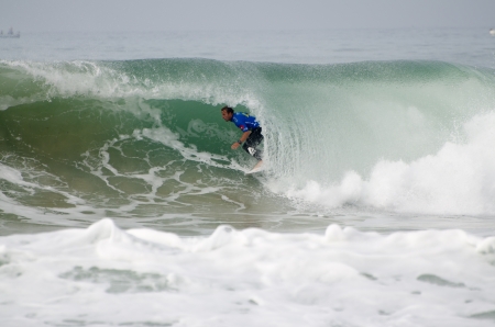 PENICHE, PORTUGAL - OCTOBER 17   Josh Kerr  AUS  during the Rip Curl Pro Portugal, October 17, 2013 in Peniche, Portugalのeditorial素材