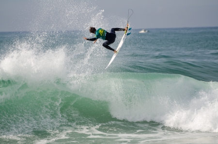 PENICHE, PORTUGAL - OCTOBER 17   Frederico de Morais  POR  during the Rip Curl Pro Portugal, October...