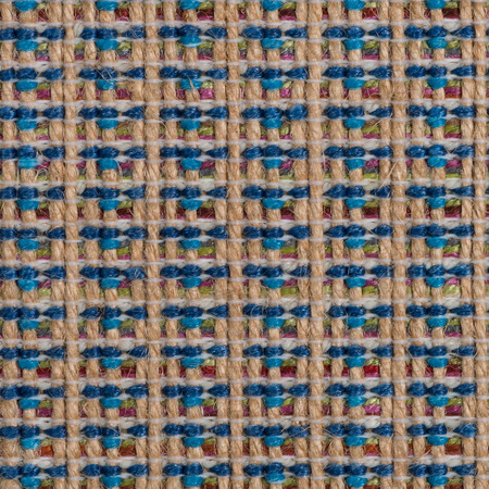 Closeup detail of a brown sisal carpet texture background.