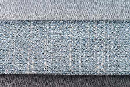 Background made of a closeup of a blue fabric texture