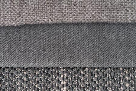 Closeup detail of multi color fabric texture samples.の写真素材