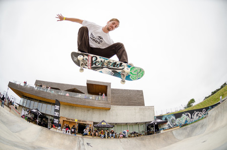 ERICEIRA, PORTUGAL - MAY 10 2014: Rafael Alves during the DC King of the Park.