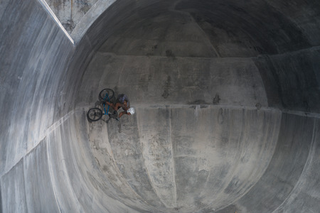 BELMONTE, PORTUGAL - JULY 12, 2014  Miguel Semens from Spain during the The Lost Bowl Event のeditorial素材