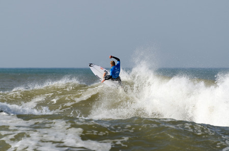 PENICHE, PORTUGAL - OCTOBER 19, 2014: Mick Fanning (AUS) during the Moche Rip Curl Pro Portugal,...