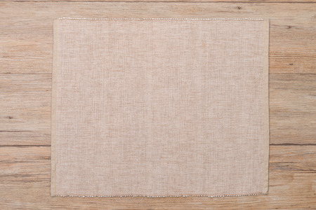 Place mat on wooden deck table.の写真素材