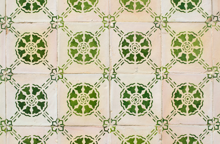 Detail of Portuguese glazed tiles.の写真素材