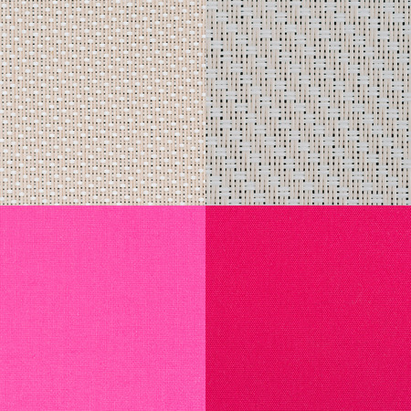 Set of pink vinyl samples, texture background.の写真素材