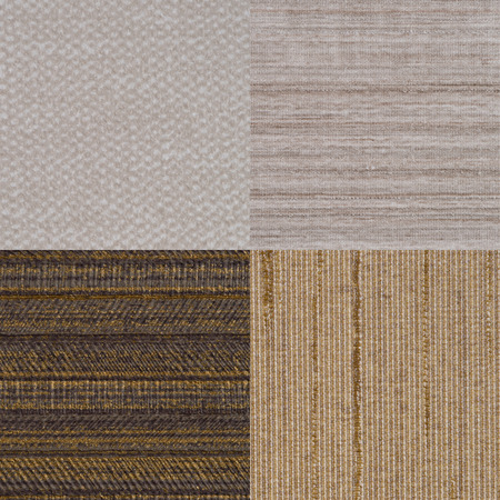 Set of brown vinyl samples, texture background.