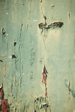 Green old painted wooden texture backgroundの写真素材