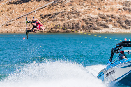 FERREIRA DO ZEZERE, PORTUGAL - SEPTEMBER 19, 2015: Rusty Malinoski (CDN) during the WWA Supra World...