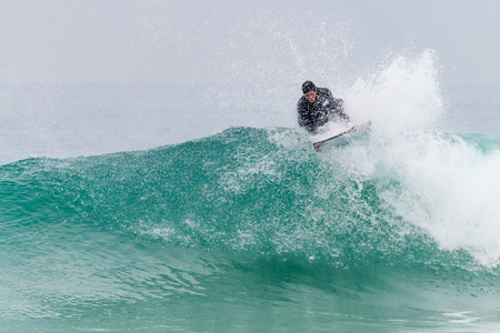 PENICHE, PORTUGAL - OCTOBER 23, 2015: Gabriel Medina BRA during the Moche Rip Curl Pro Portugal,...