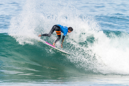 PENICHE, PORTUGAL - OCTOBER 23, 2015: Miguel Pupo BRA during the Moche Rip Curl Pro Portugal, Men's...