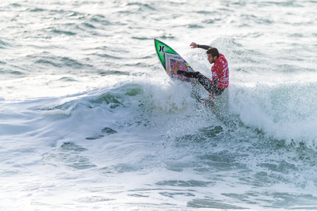PENICHE, PORTUGAL - OCTOBER 30, 2015: Filipe Toledo BRA during the Moche Rip Curl Pro Portugal, Men's Samsung Galaxy Championship Tour 10.のeditorial素材