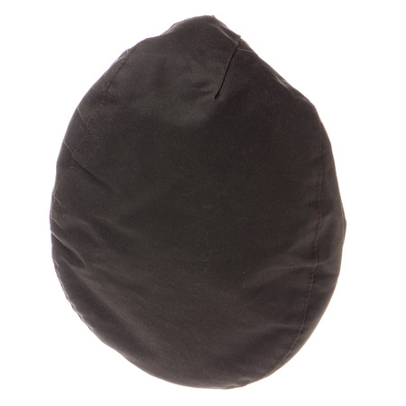 Grey stylish cap, top view,  on white background.の写真素材