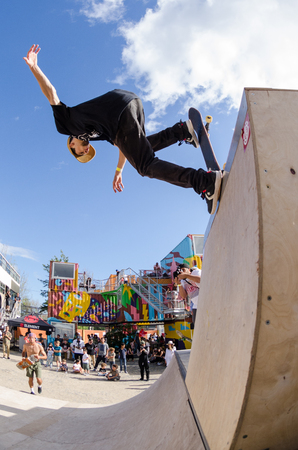 LISBOA, PORTUGAL - JUNE 4, 2016: Bruno Senra during the Element Ramp Tour Farewell.のeditorial素材