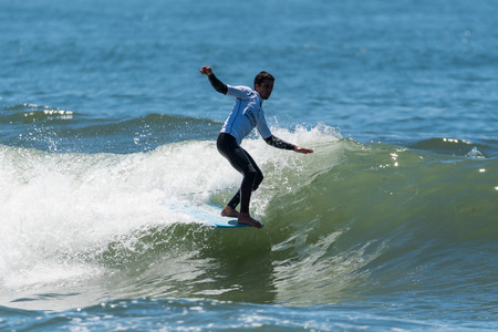 GAIA, PORTUGAL - JUNE 11: Augusto Olinto (BRA) at LQS Longboard Pro Gaia Men's Longboard Tour #3.のeditorial素材