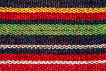 Closeup detail of multi color fabric texture.の写真素材