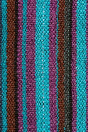 Closeup detail of multi color fabric texture.の写真素材
