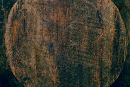 Closeup detail of dark vintage wood texture.の写真素材