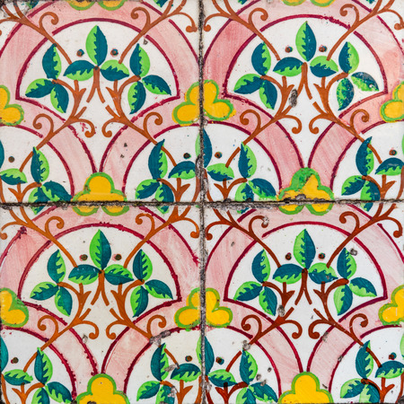 Vintage azulejos, traditional Portuguese tiles.