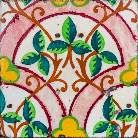 Vintage azulejos, traditional Portuguese tiles.
