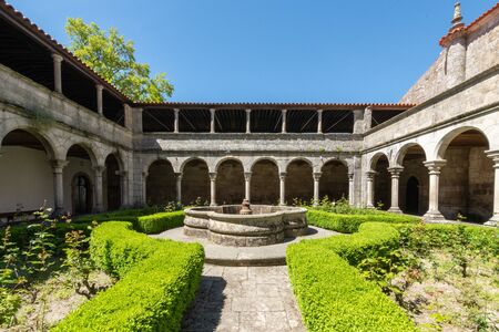 LAMEGO, PORTUGAL - CIRCA MAY 2019: Cloister of Lamego Cathedral.