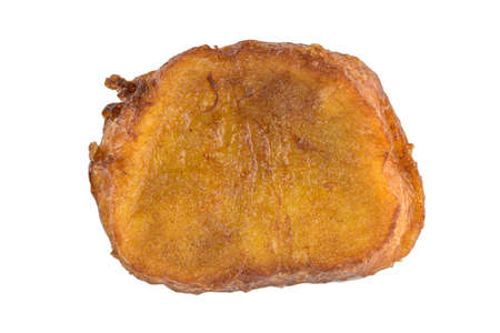 Traditional Christmas Rabanada. Spanish Torrijas isolated on white background.