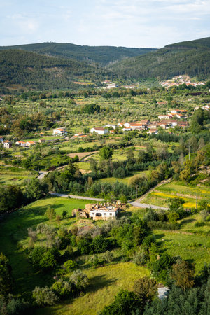View from Cerro da Candosa pathways, Gois - Portugal.の写真素材