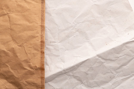Abstract texture of striped paper of two brown tones for empty and pure backgrounds.