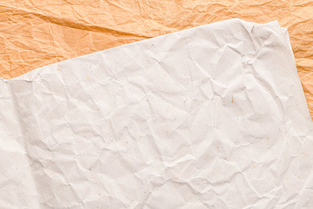 Abstract texture of striped paper of two brown tones for empty and pure backgrounds.の写真素材