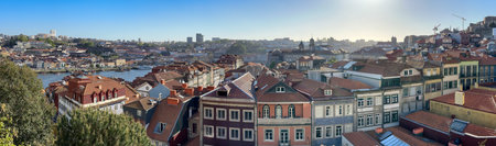PORTO, PORTUGAL - CIRCA APRIL 2023: View of Convento dos Grilos viewpoint near Se do Porto.のeditorial素材