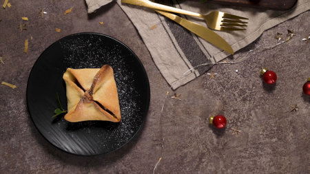 A sweet with pumpkin jam filling and flour pastry topping, which is one of Vila Real's in Portugal,...