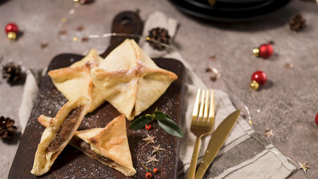 A sweet with pumpkin jam filling and flour pastry topping, which is one of Vila Real's in Portugal,...