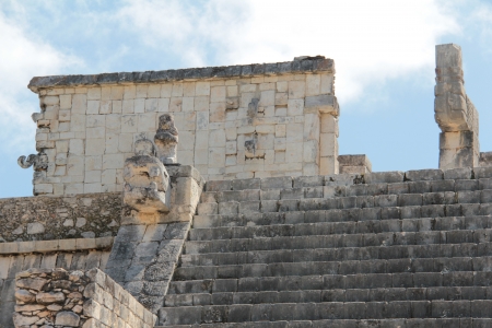 The monument at Chichen Itza on the Yucatan Peninsula, Mexico