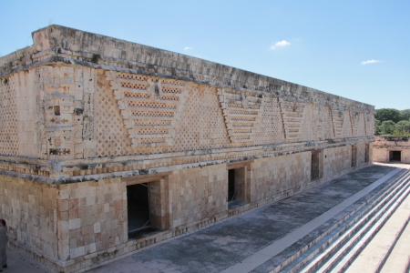 The Nunnery Quadrangle in the Mayan site of Uxmal in Yucatan