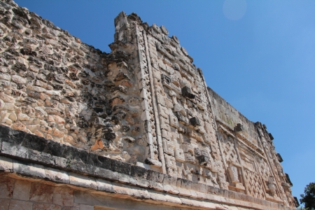 Ancient Mayan ruins in Uxmal, Yucatan, Mexico