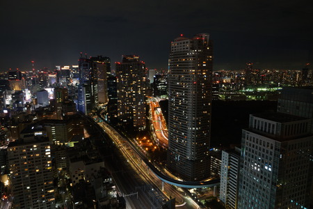 Tokyo night viewの写真素材